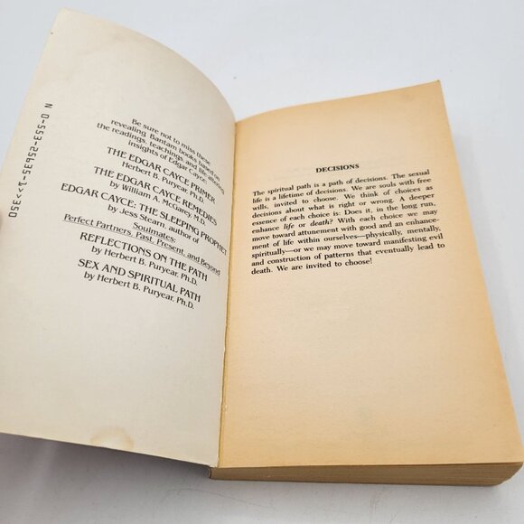 Edgar Cayce's Sex And The Spiritual Path Book By Herbert B. Puryear Ph.D 1980 - Picture 5 of 7